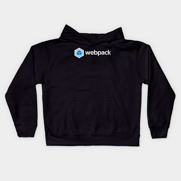 Webpack Distressed Kids Hoodie by DeveloperNerd